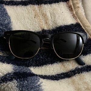 Toms Black Sunglasses with Gold Trim